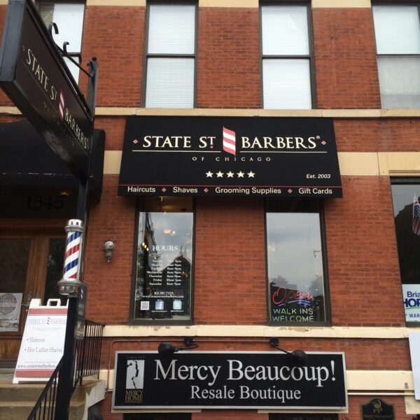 Awnings - State St Barbers